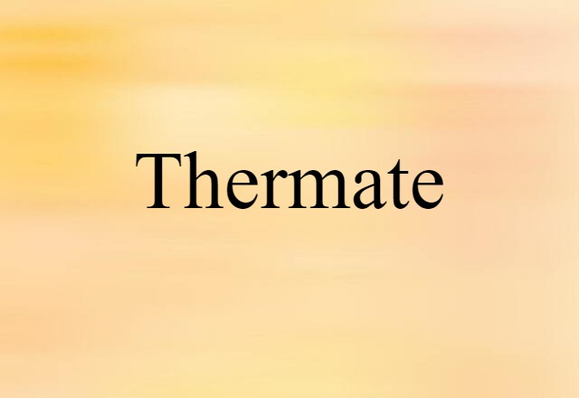 Thermate (noun) Definition, Meaning & Examples