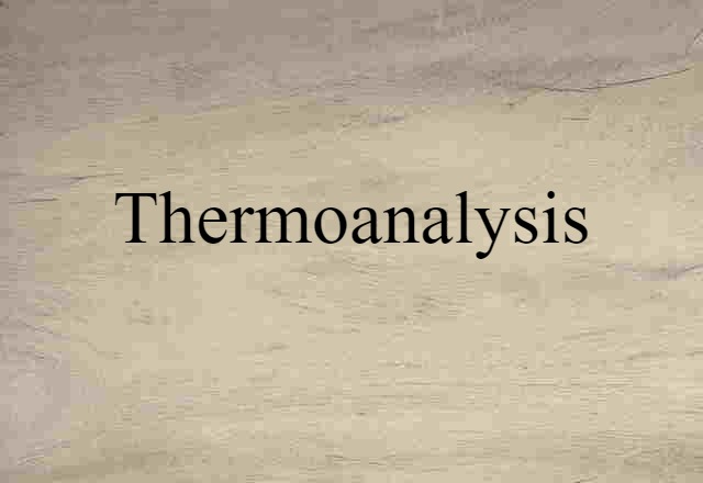 thermoanalysis