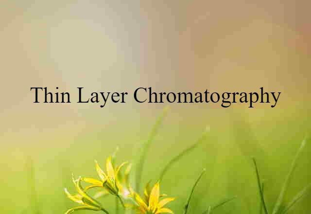 thin layer chromatography