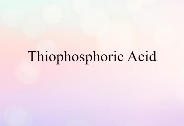 thiophosphoric acid