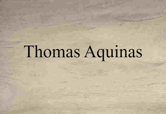 Thomas Aquinas