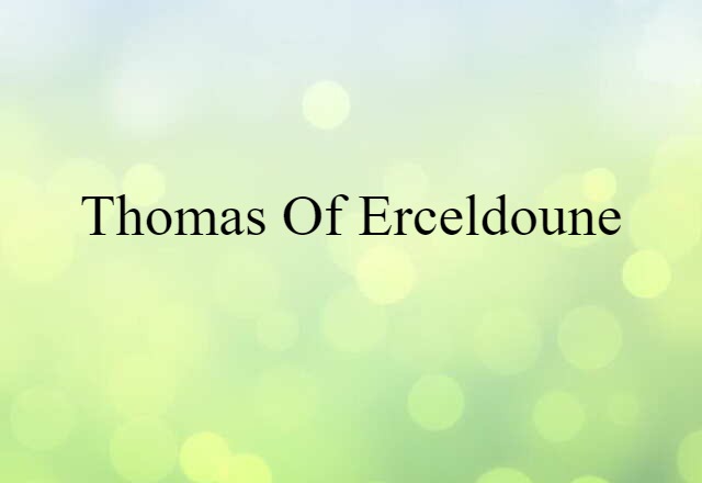 Thomas of Erceldoune