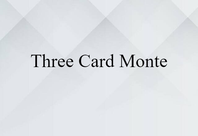 three-card monte