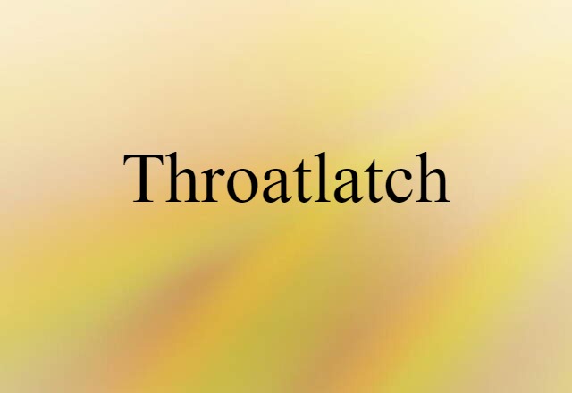 throatlatch