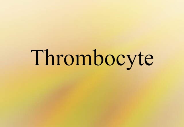 thrombocyte