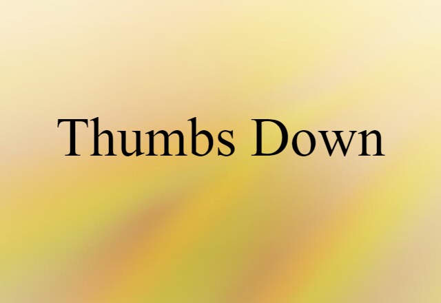 thumbs-down