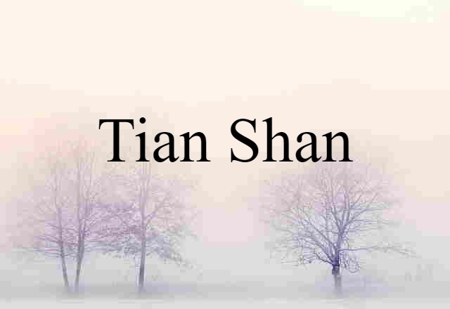 Tian Shan (noun) Definition, Meaning & Examples