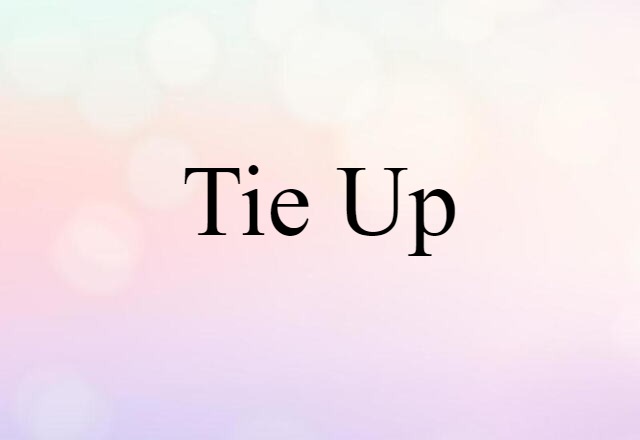 Tie-up (noun) Definition, Meaning & Examples