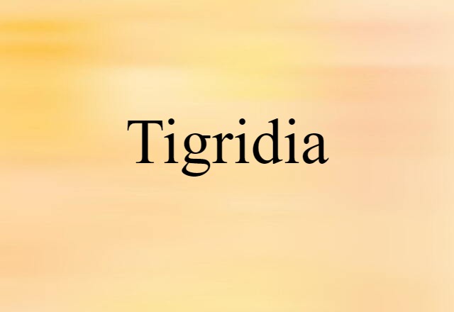 tigridia