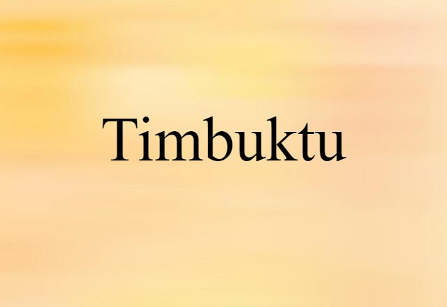 Timbuktu