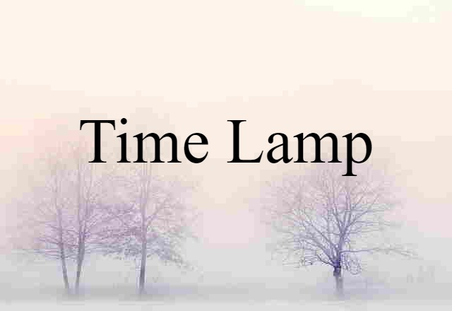 time lamp