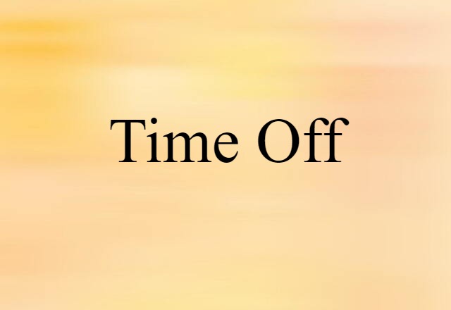 time off