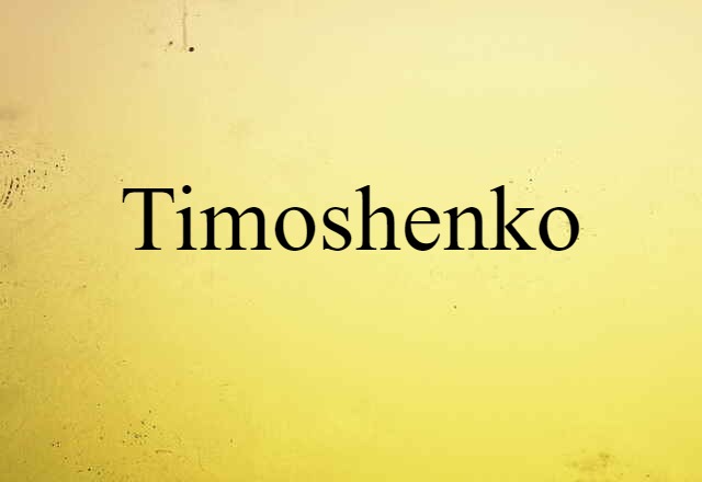 Timoshenko