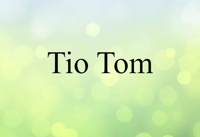 Tio Tom (noun) Definition, Meaning & Examples