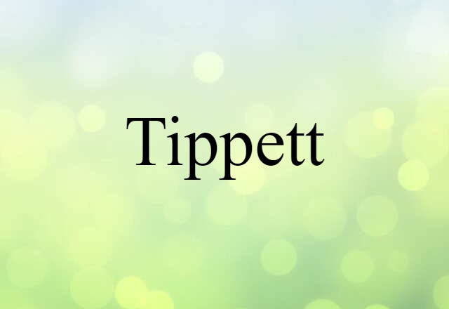 Tippett (noun) Definition, Meaning & Examples