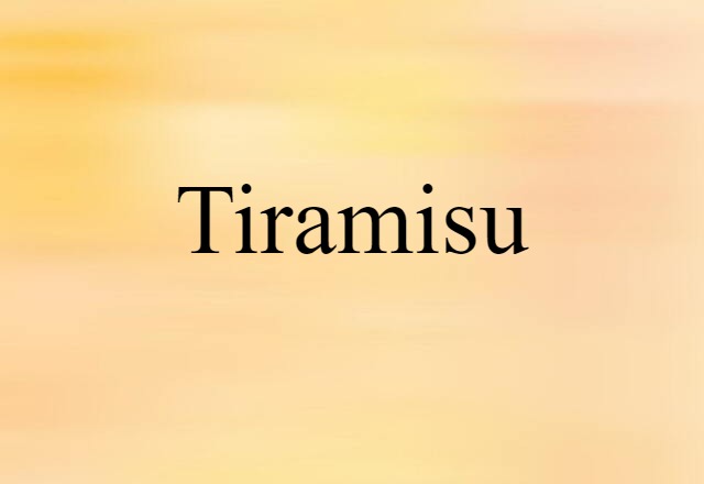 tiramisu