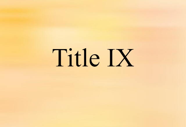 Title IX