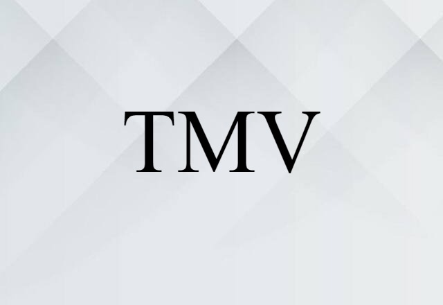 TMV (noun) Definition, Meaning & Examples