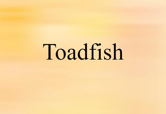 toadfish