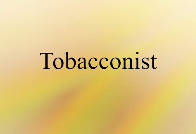 tobacconist