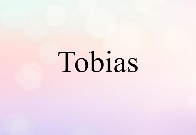 Tobias (noun) Definition, Meaning & Examples