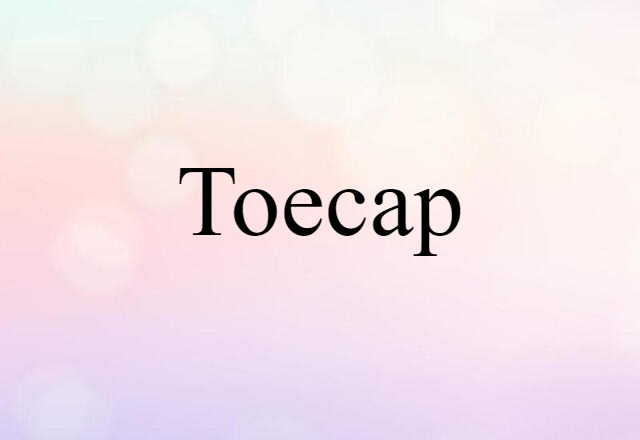 Toecap (noun) Definition, Meaning & Examples