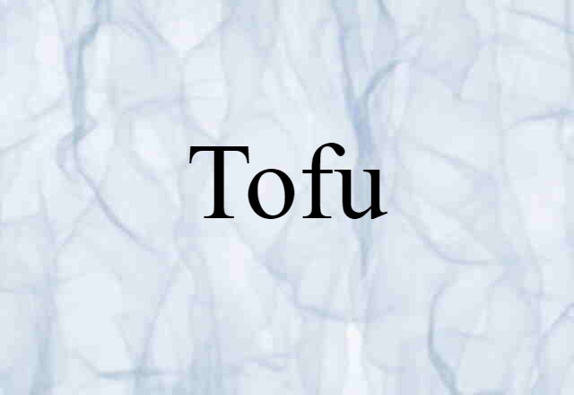 Tofu (noun) Definition, Meaning & Examples