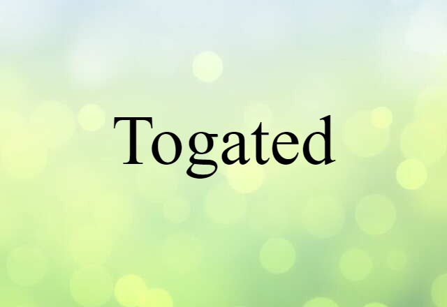 Togated (noun) Definition, Meaning & Examples