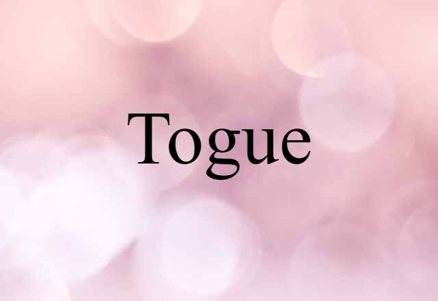 Togue (noun) Definition, Meaning & Examples