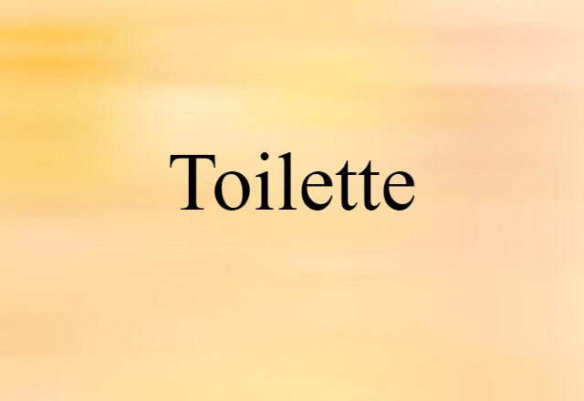 toilette