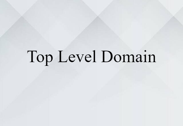 top level domain