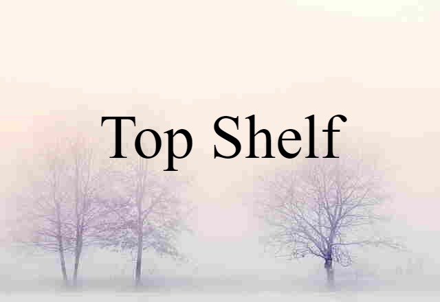 Top Shelf (noun) Definition, Meaning & Examples