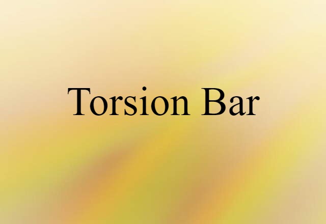 torsion bar