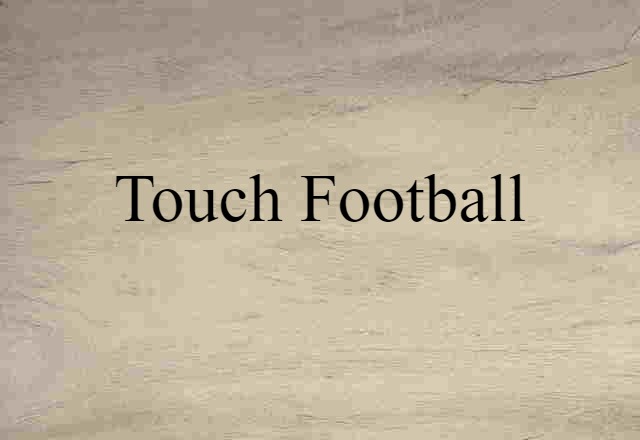 touch football