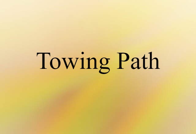 towing path