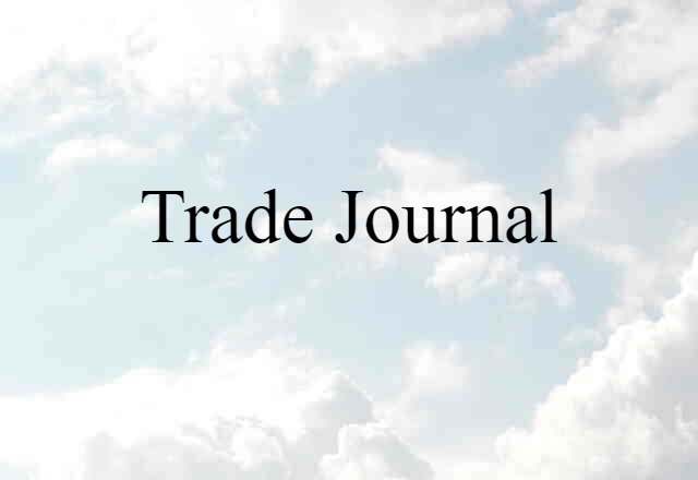 trade journal