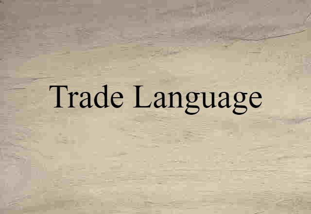 trade language