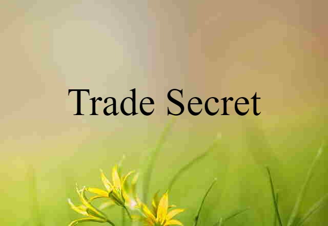 trade secret