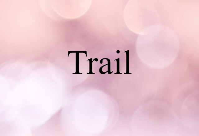 Trail (noun) Definition, Meaning & Examples