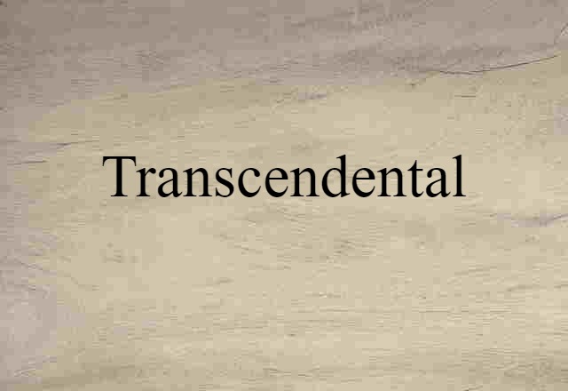 transcendental