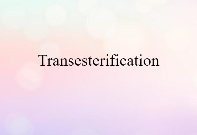 transesterification