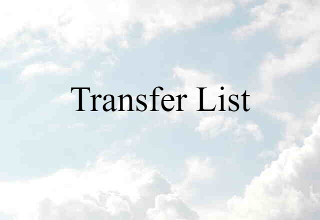 transfer list