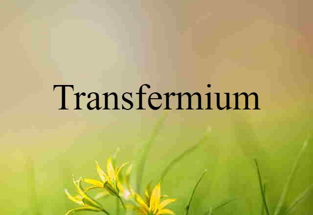 transfermium