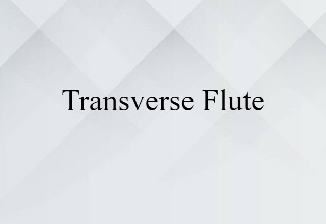 transverse flute