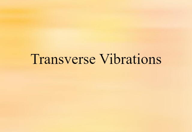 transverse vibrations