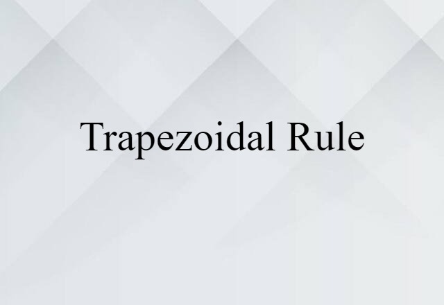 trapezoidal rule