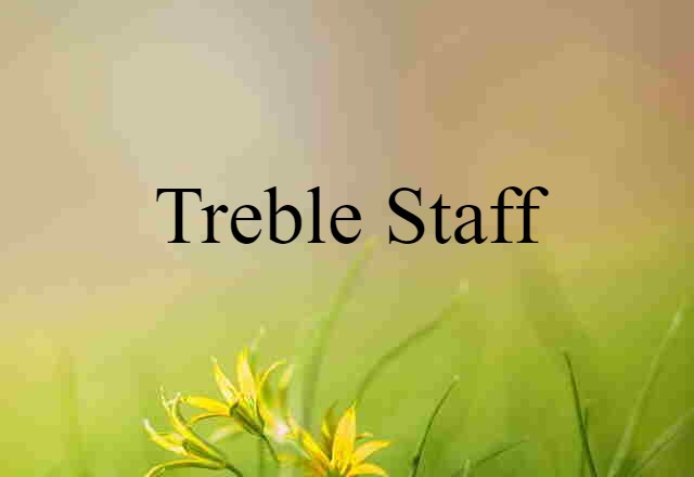 Treble Staff (noun) Definition, Meaning & Examples