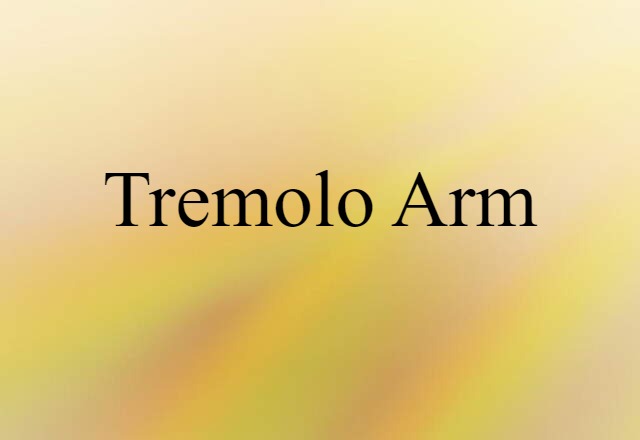 tremolo arm