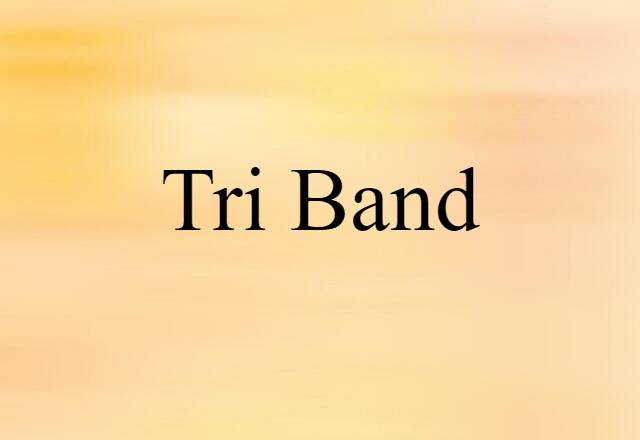 Tri-band (noun) Definition, Meaning & Examples