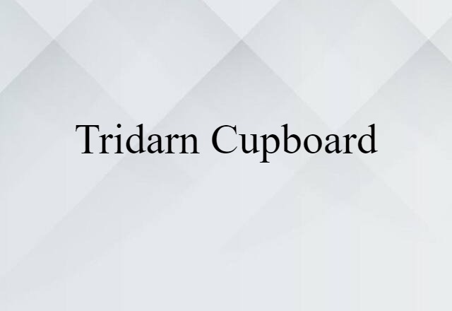 Tridarn Cupboard (noun) Definition, Meaning & Examples